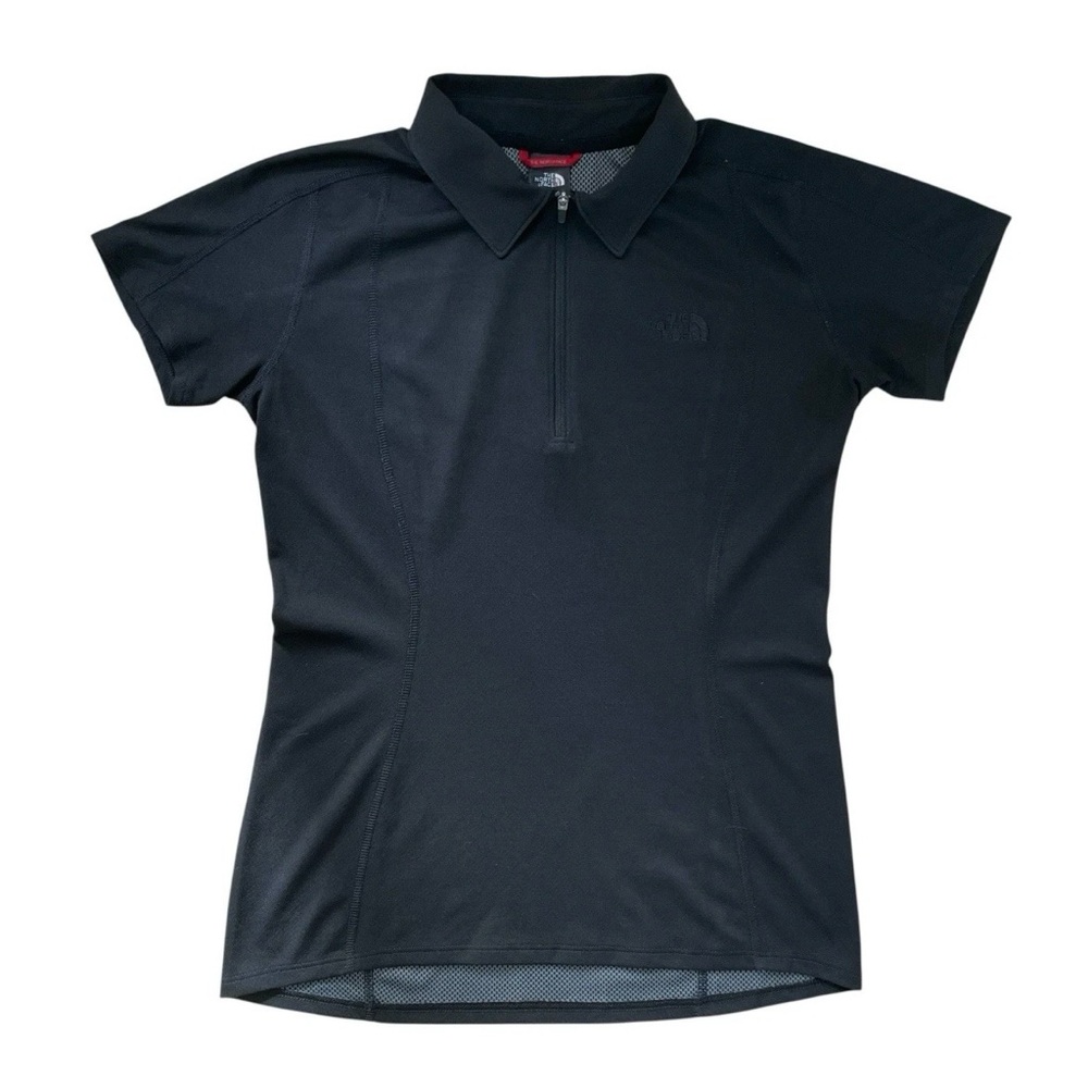 North Face Women’s  1/4 Zip Short Sleeve Performance Athletic Shirt Size S Black
